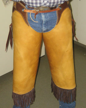 Custom Leather Chinks from Hopson Leather