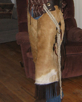 Custom Leather Chinks from Hopson Leather
