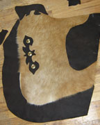 Custom Cow Hide Leather Chinks