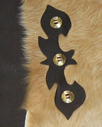 Custom Cow Hide Leather Chinks