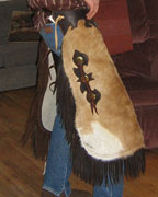Custom Cow Hide Leather Chinks