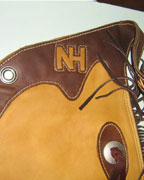 Custom Leather Chinks from Hopson Leather