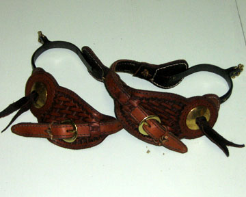 Custom Leather Spur Straps